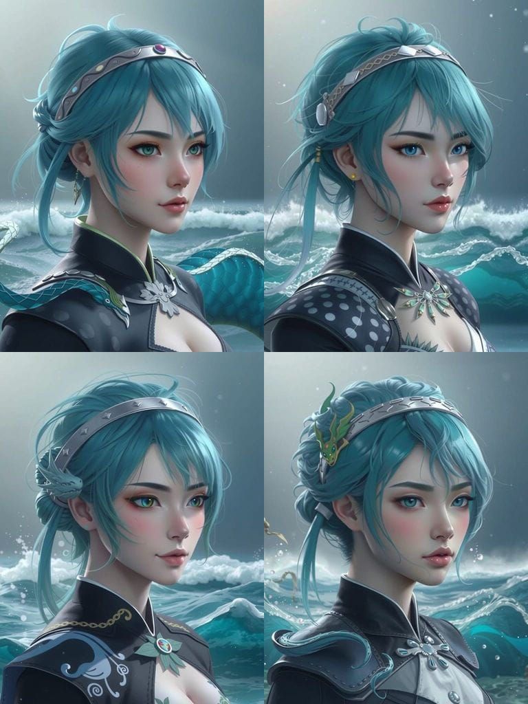 Underwater Princess in 3D Anime Art