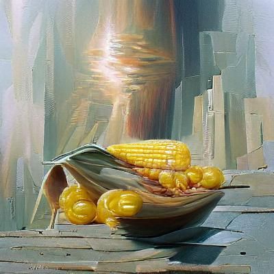 Corn and yellow Bell Peppers