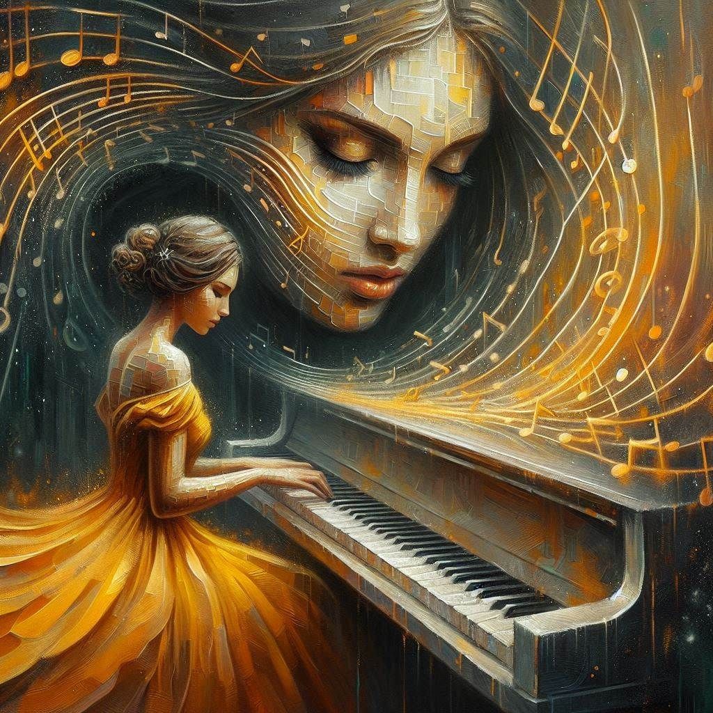 You are always close to me through the music notes