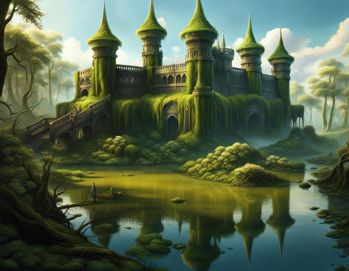 Swamp Town AI Generated Artwork NightCafe Creator