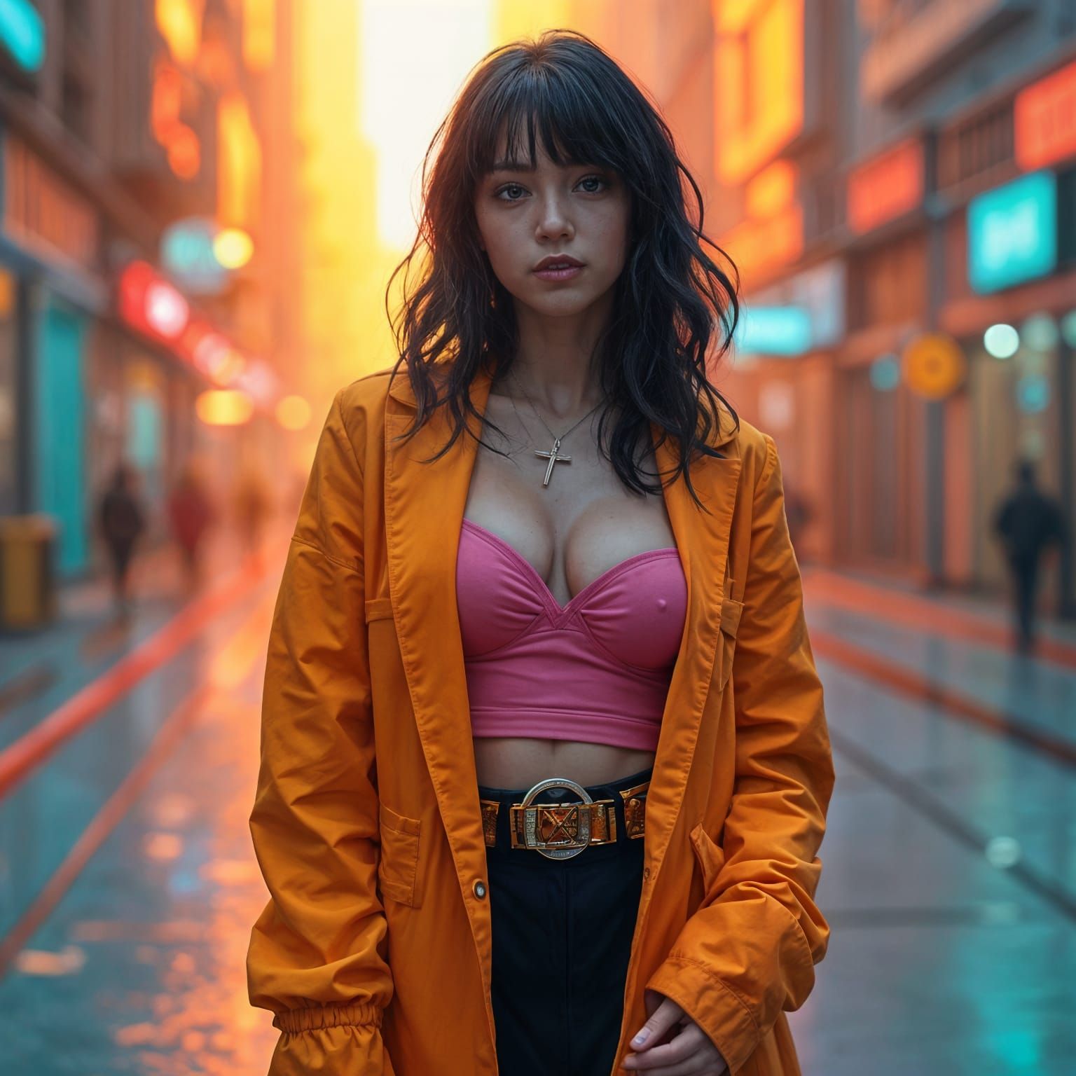 Bauhaus Digital Art in Triadic Colors