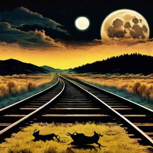 platform 3D, silhouette, darkness moon, warm colors, abstract, <lora:Abstract world:1.0> 