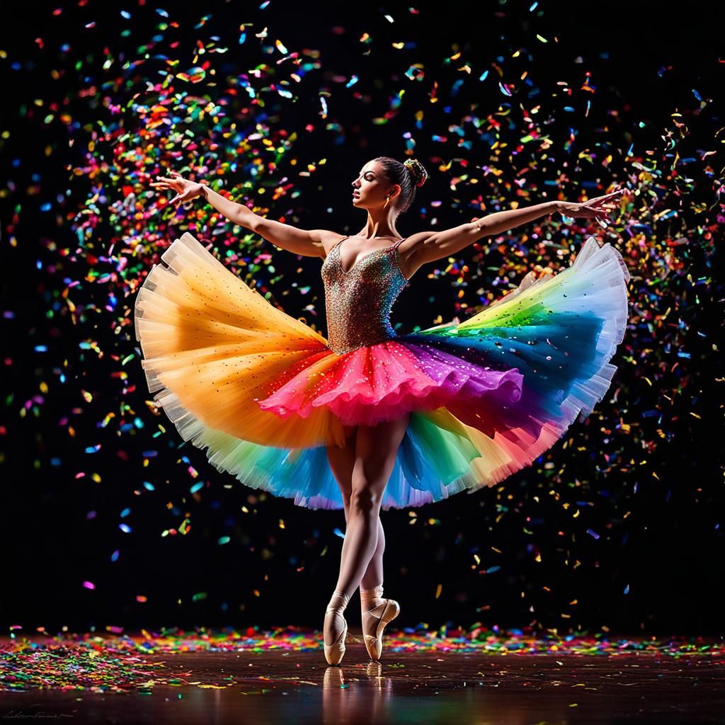 Confetti ballerina   by @River Aquarius