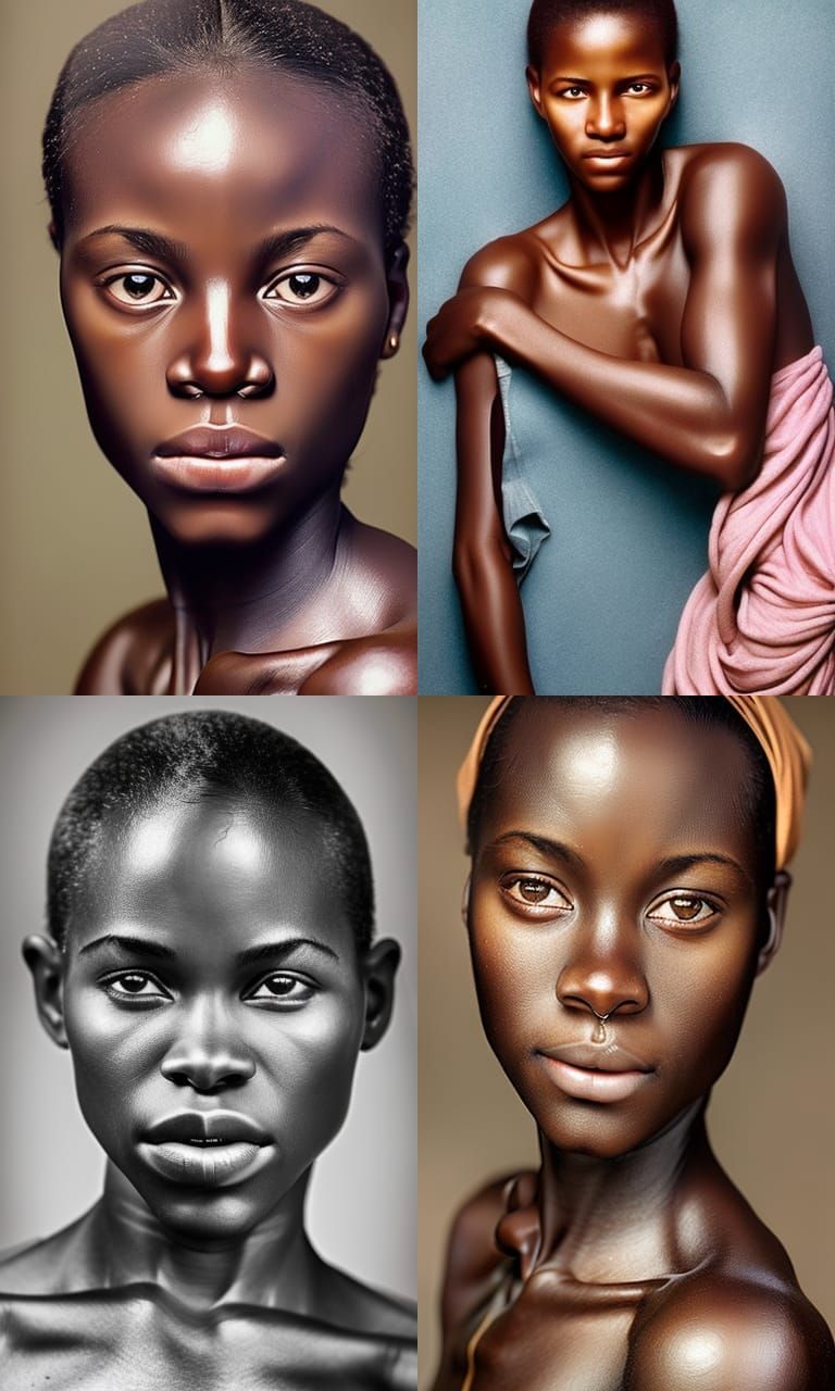 Realistic African Female - AI Generated Artwork - NightCafe Creator