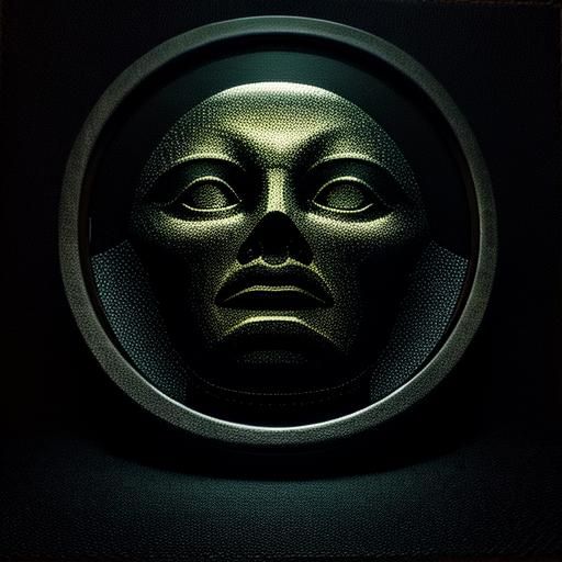 Enlightenment in Darkness: Hyperrealistic Seated Figure