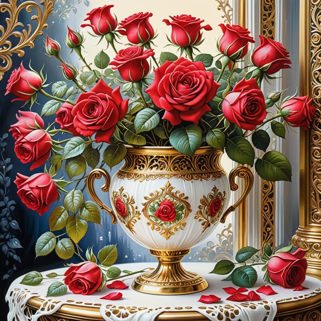 "Red Roses"  by @Kizby