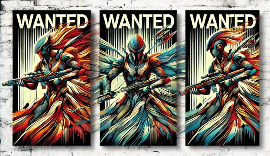 Triptych Aliens Wanted