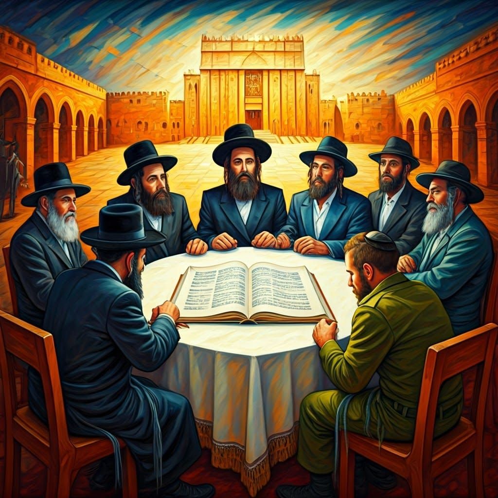 Jewish Unity Celebrated in Vibrant Neo-Impressionist Style