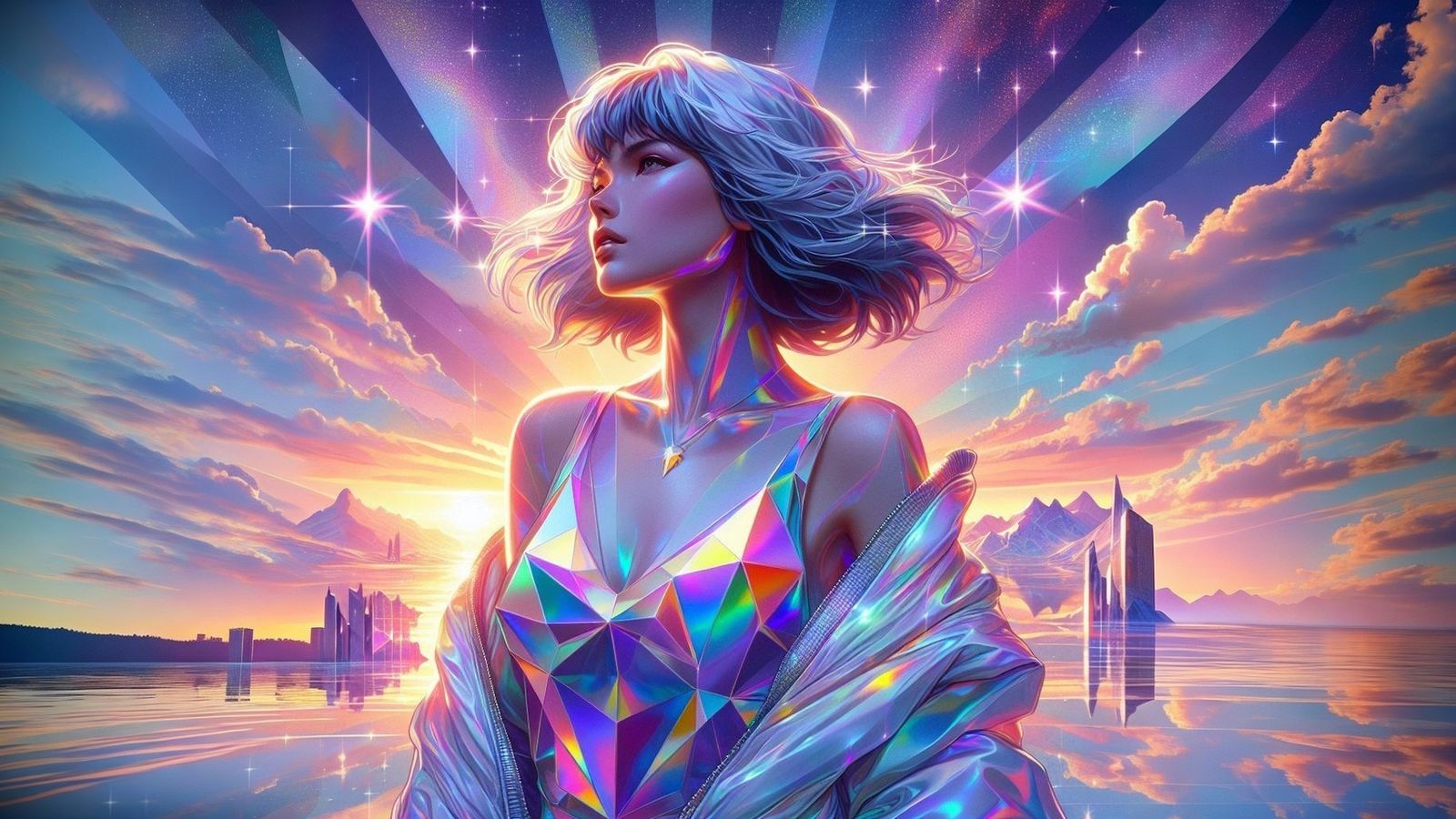 portrait compelling interpretation of hajime sorayama ice sc...