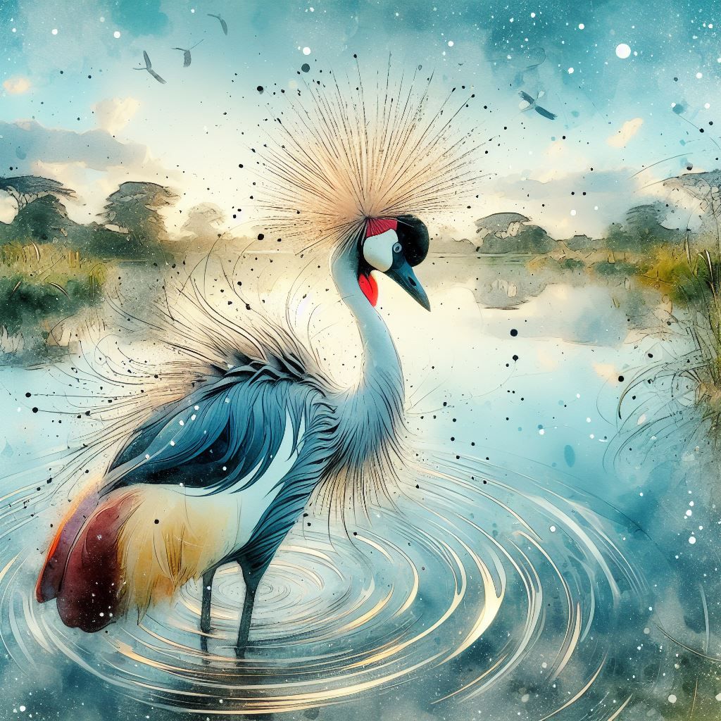Crowed Crane Bird