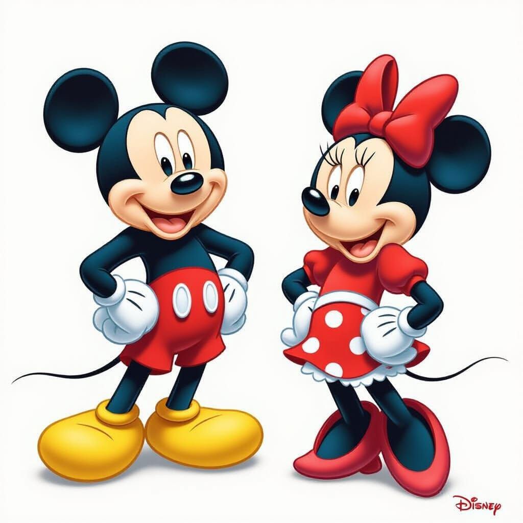 Mickey Mouse Cartoon Character