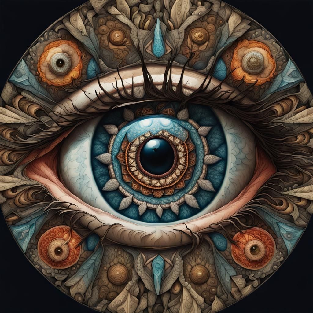 Eyeball Kaleidoscope - AI Generated Artwork - NightCafe Creator