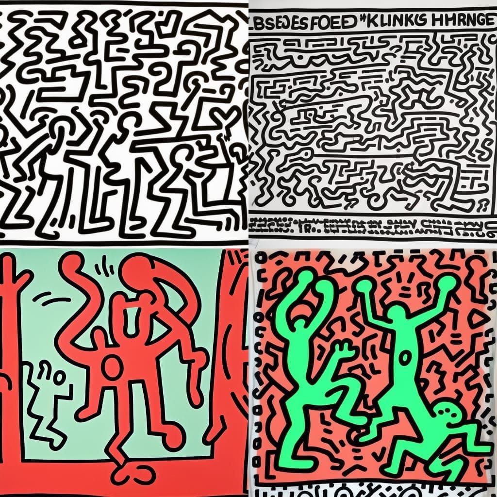 keith haring - AI Generated Artwork - NightCafe Creator