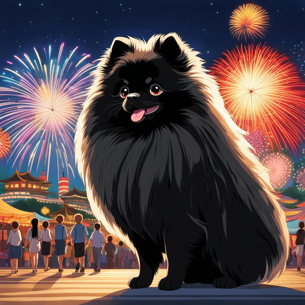 Watching the fireworks