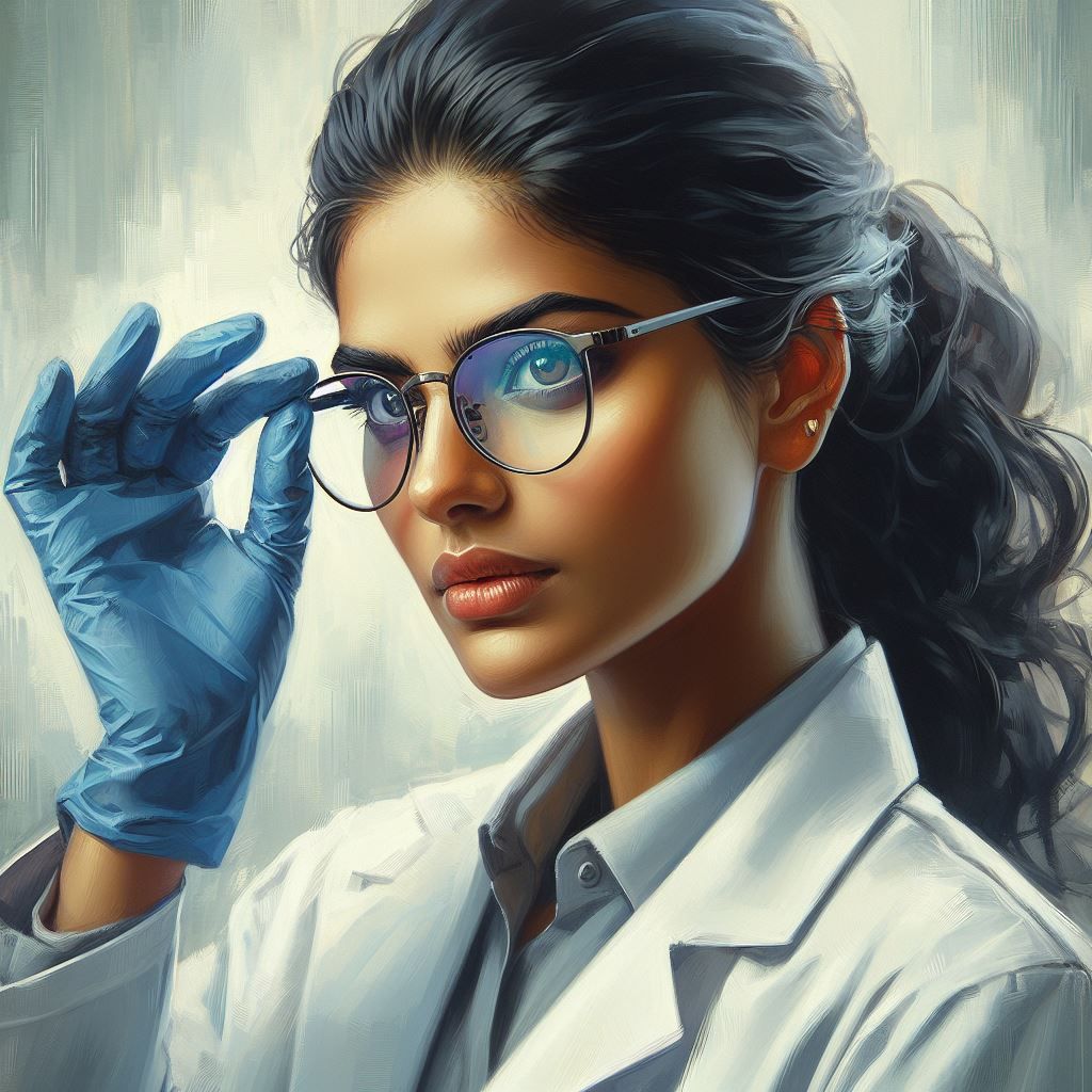 Scientist lady