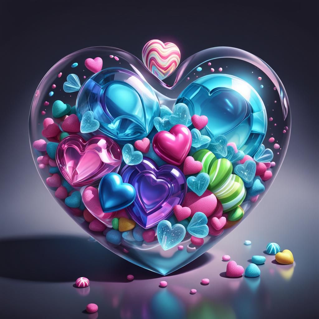 Amazingly, Delightful, Beautiful, Crytal Heart