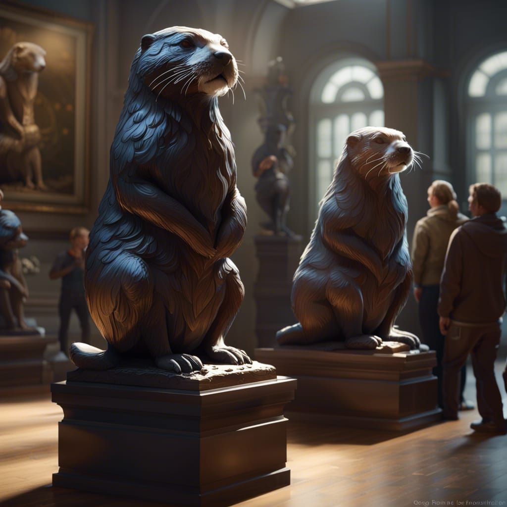 The Royal Museum of Famous Otters  by @BulePanda