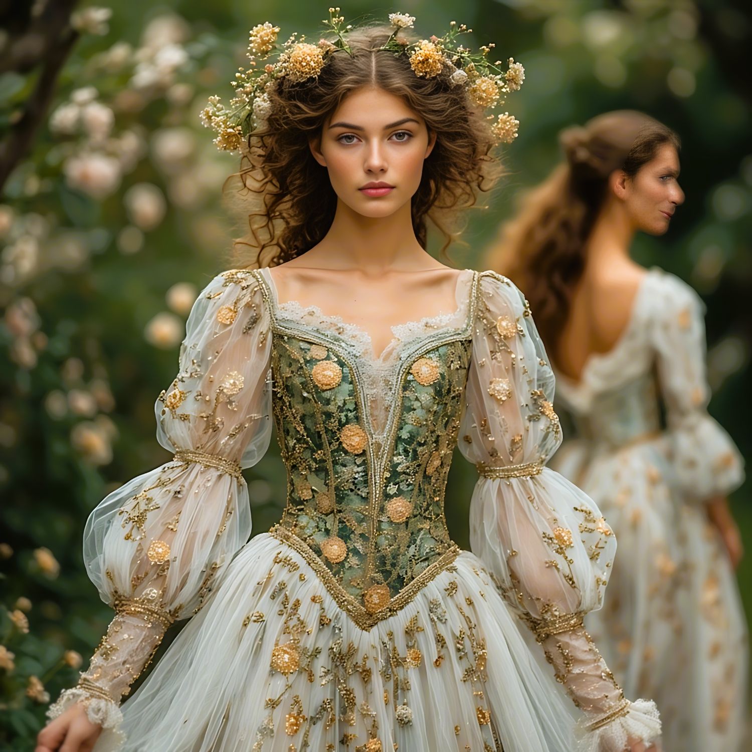 "FLORA in Spring"in the style of Rosa Genoni  "International...