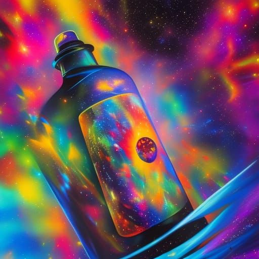 universe in a bottle 15 - AI Generated Artwork - NightCafe Creator