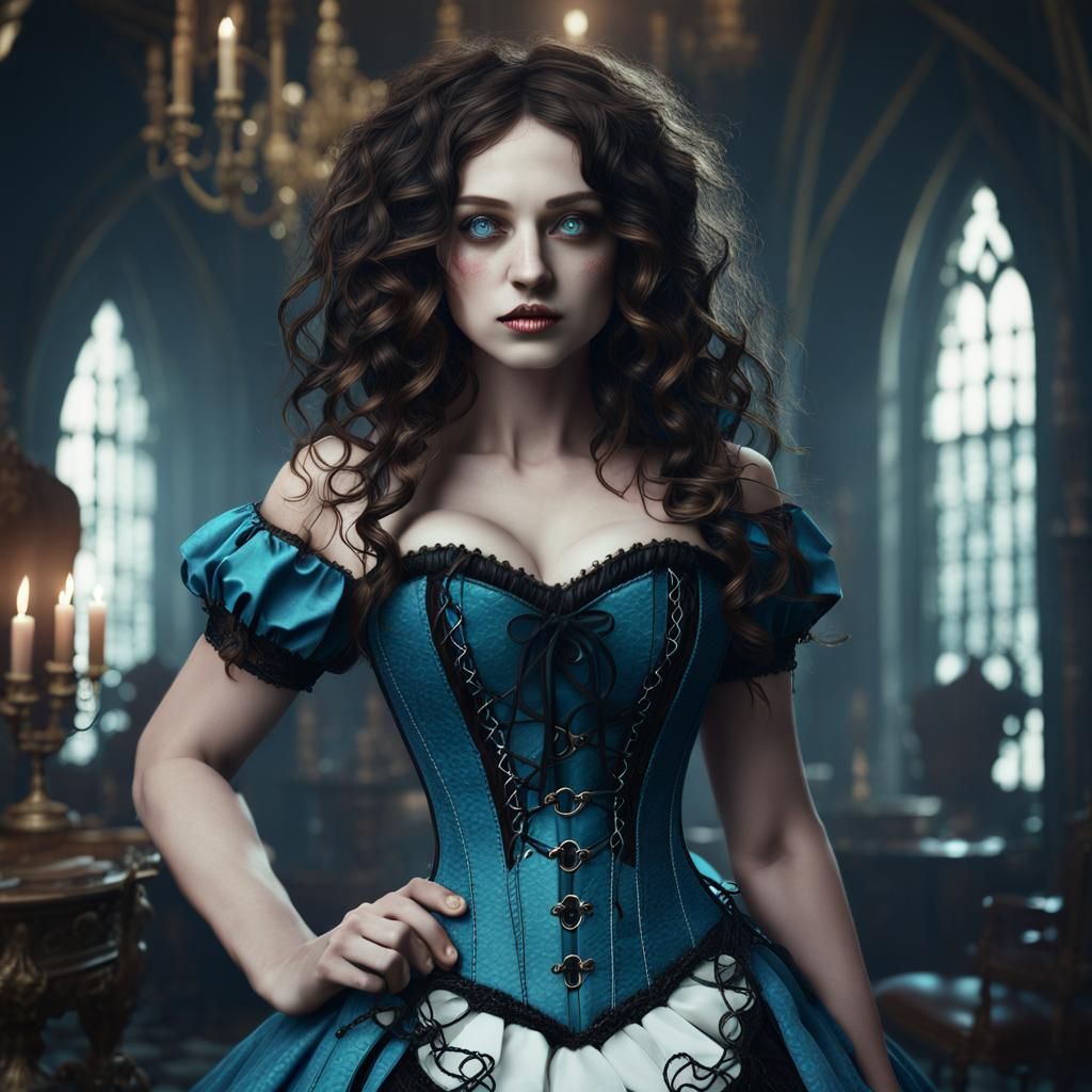 twisted fairytale 17 year old Alice In Wonderland with long ...