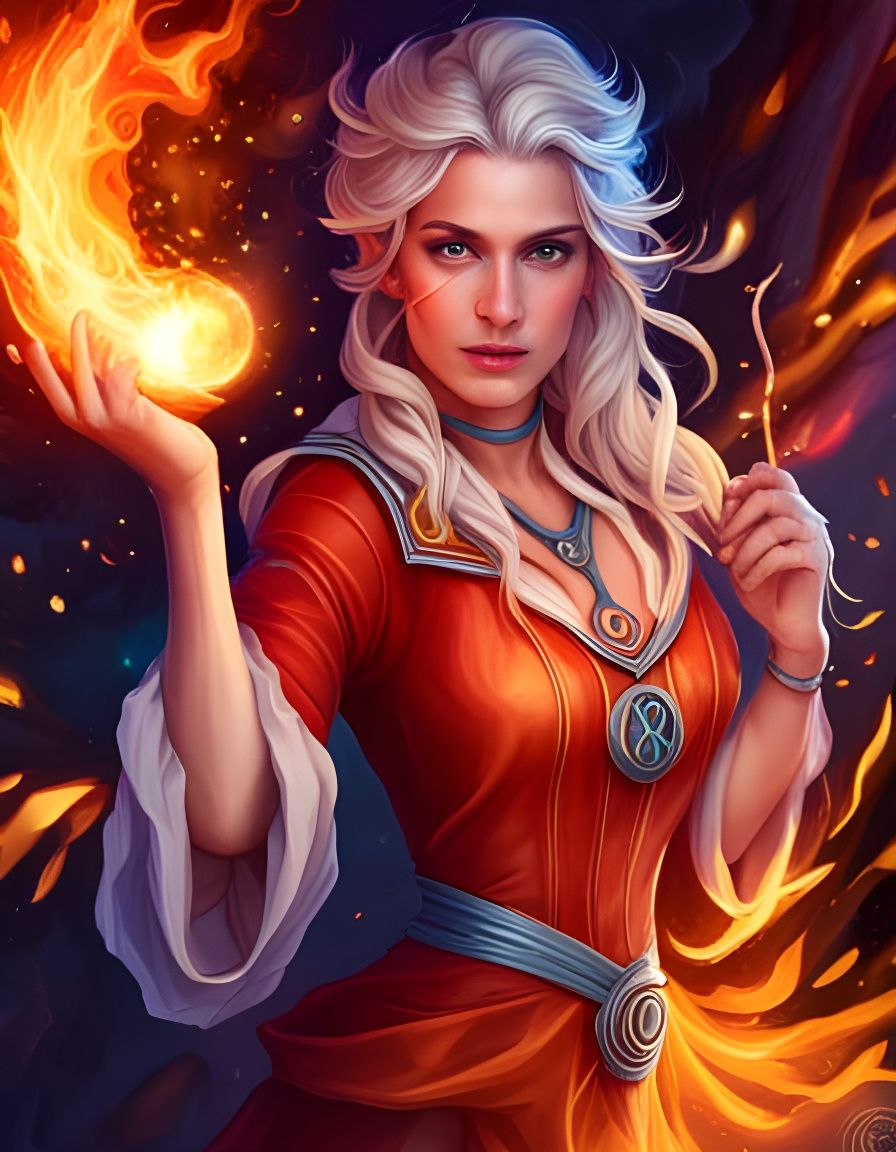 Pyromancer - AI Generated Artwork - NightCafe Creator