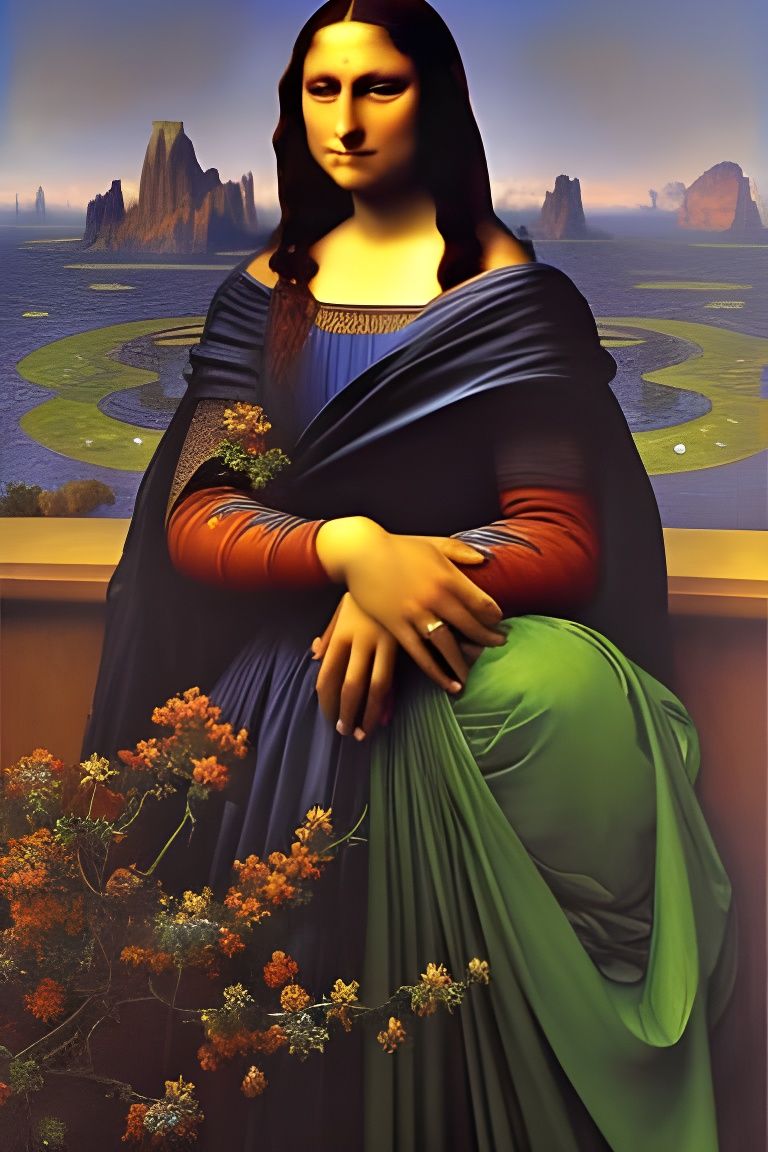 Nouveau Mona Lisa 2 - AI Generated Artwork - NightCafe Creator