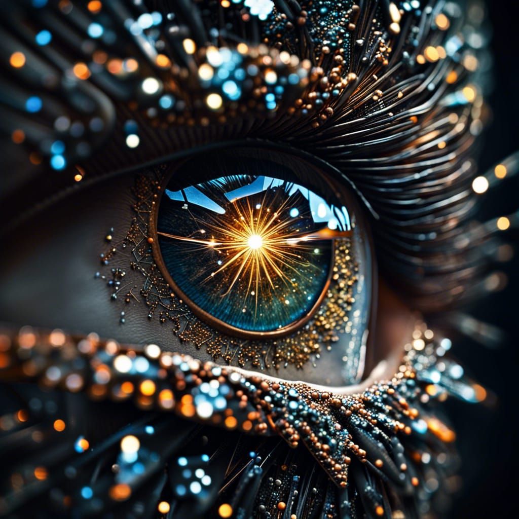 Sparkly eye up close  by @Metuxa