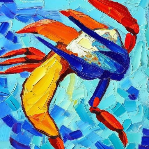 giant bird eating a crab