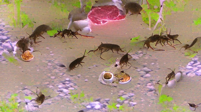 they feed amongst themselves