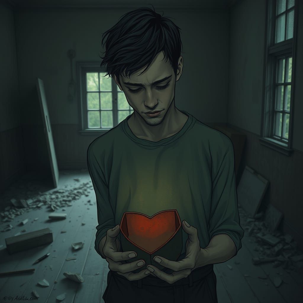 Shattered Memories of Lost Love in a Haunting, Abandoned Roo...