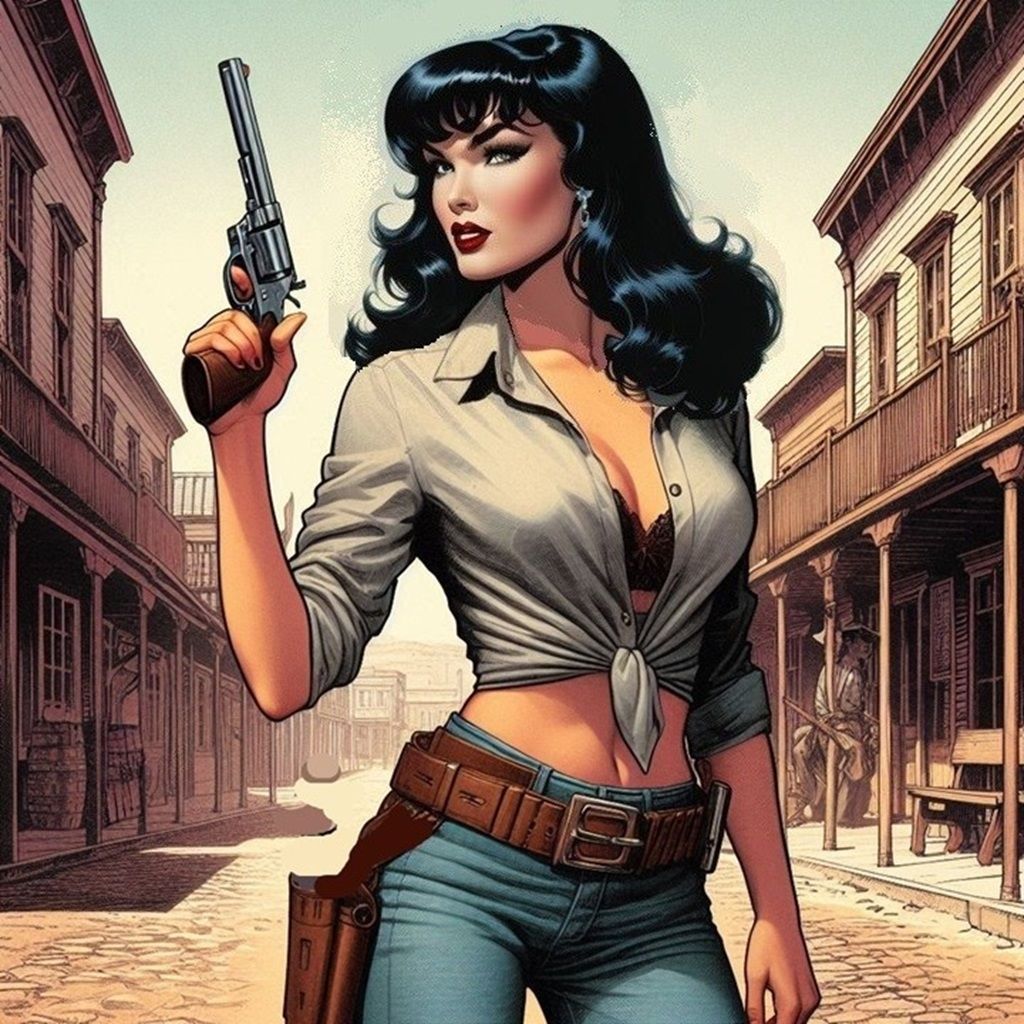 "The Savage Cajun" starring Bettie Page