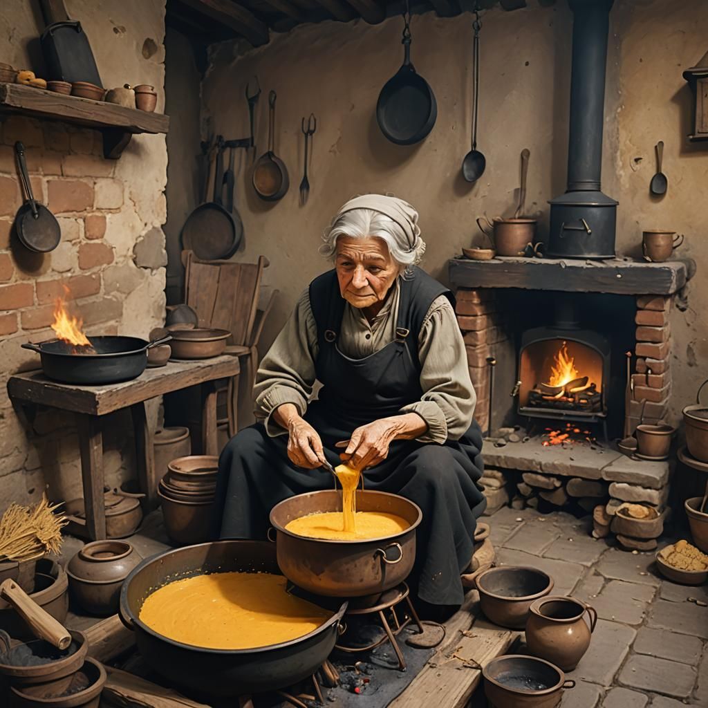 An old Italian woman