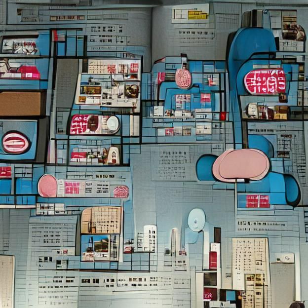 A technological city building apartment in a cyberpunk Japan...