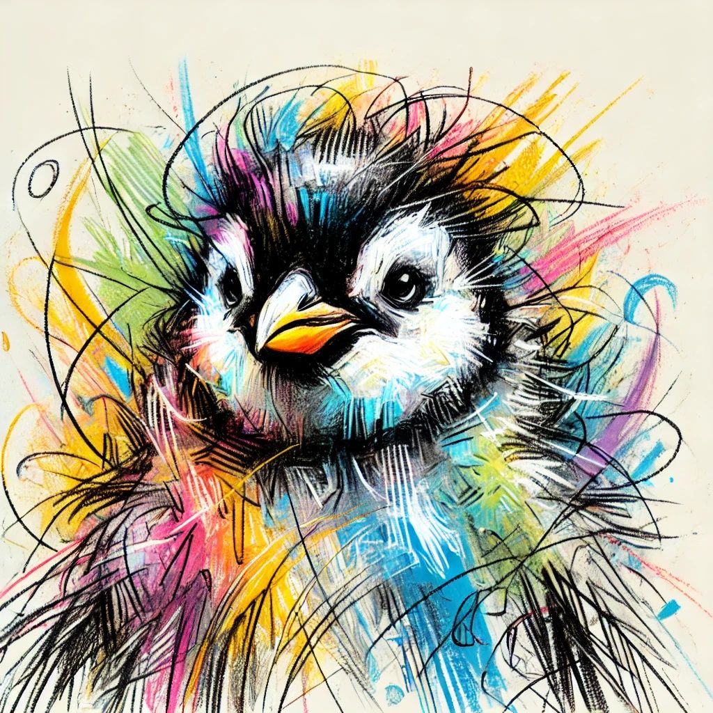 Artistic Penguin Portrait | DALL-E 3 AI image prompt in my t...