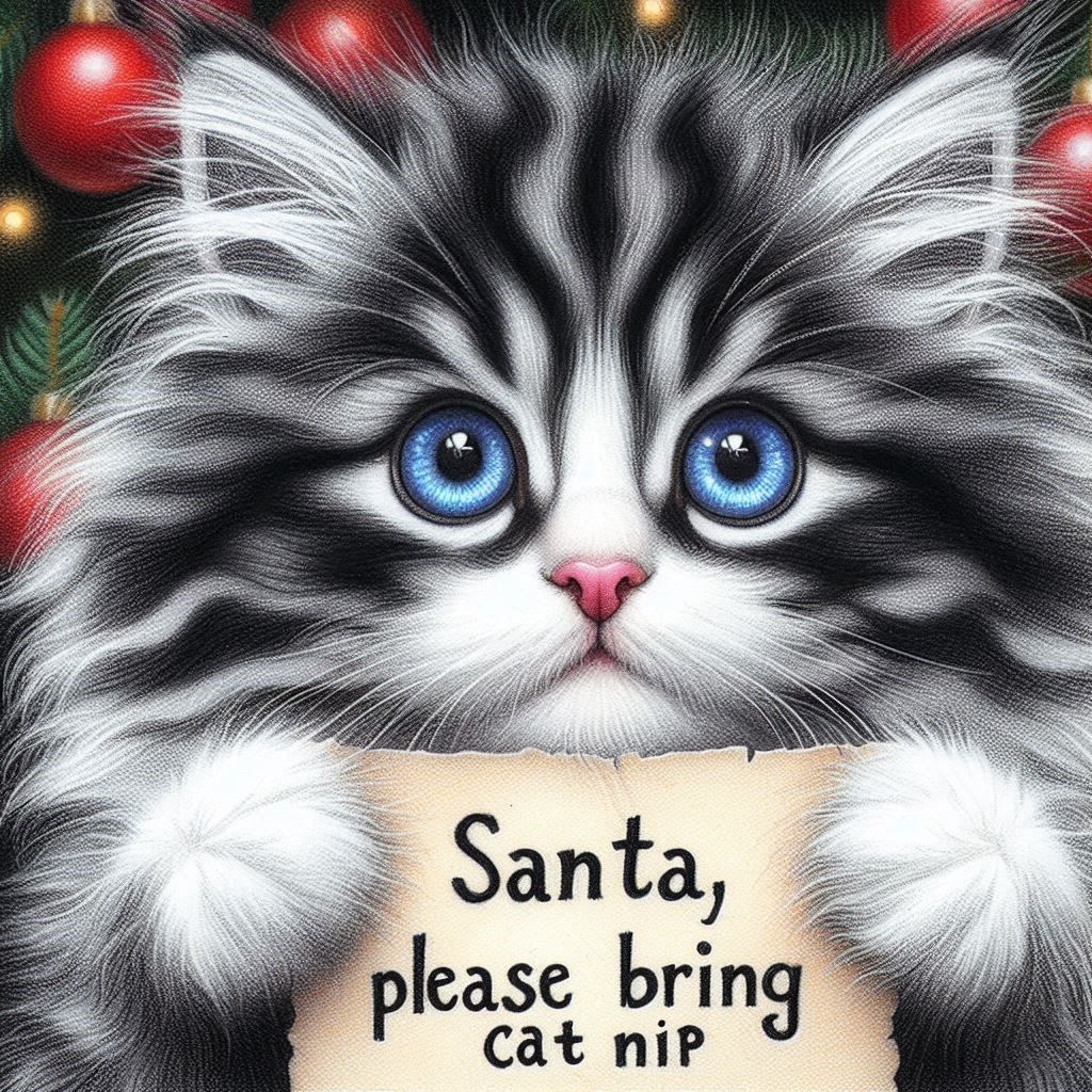 Santa Please Bring Cat Nip