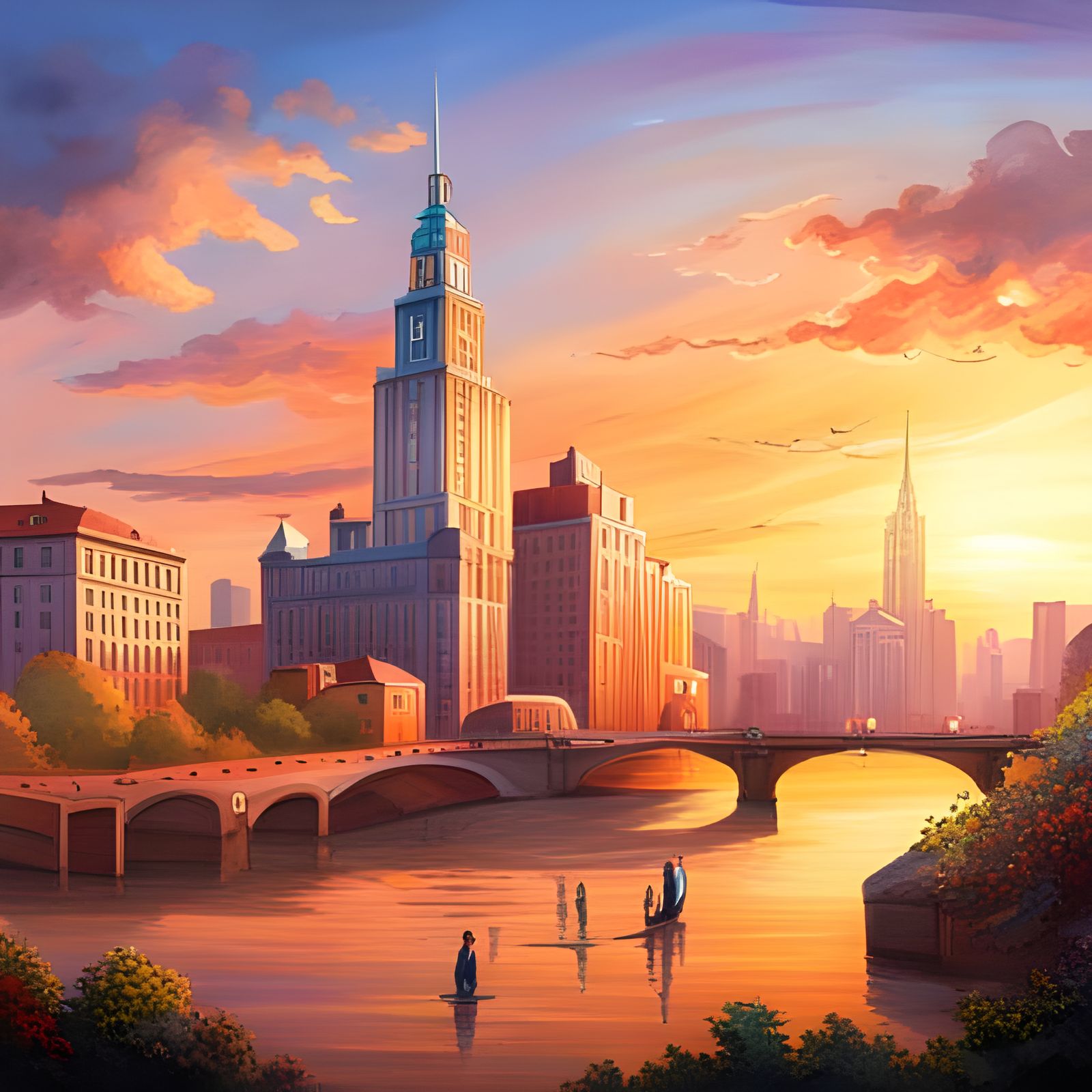 Sunset in the city  by @Gerson de Melo 