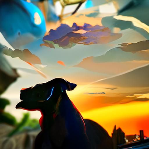 Dog sundown