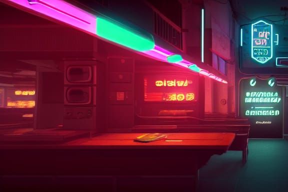 Neon Pizza Place