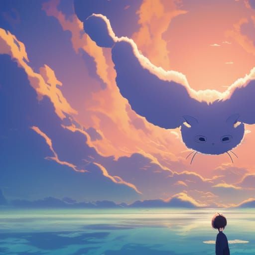 Cat in the sky