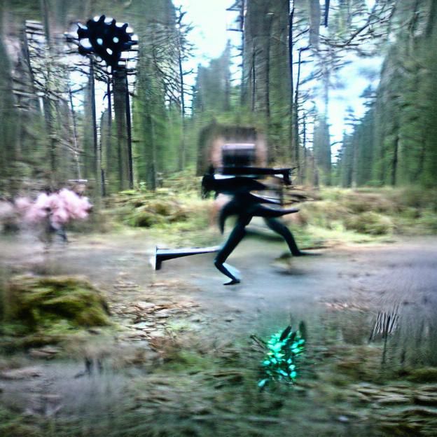 metalhead black mirror running in forest horror weapons