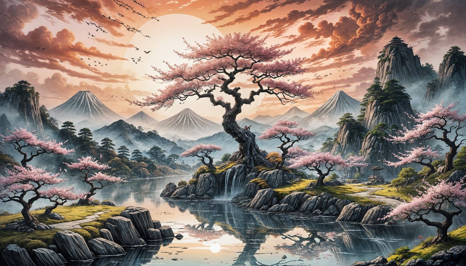 Zen landscape   by @Gothic Vampire Poetry