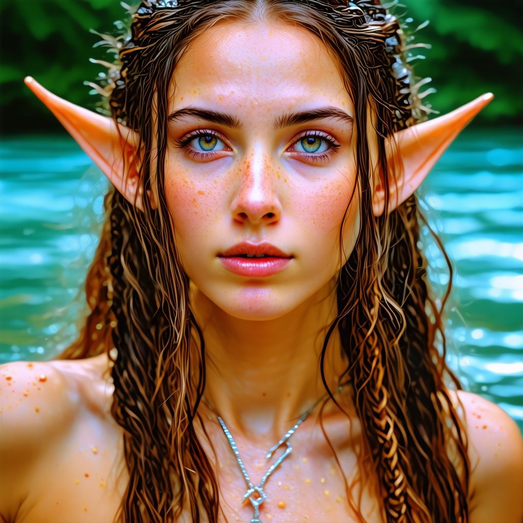 Extremely beautiful real life art style fairy goddess creati...