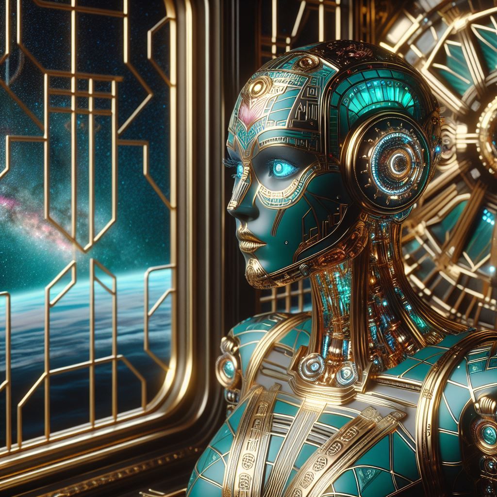 Art Deco inspired robot 2