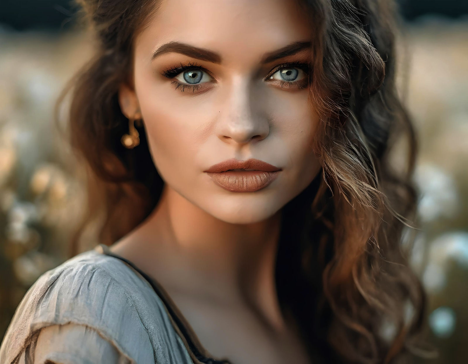 Beautiful Brunette - AI Generated Artwork - NightCafe Creator