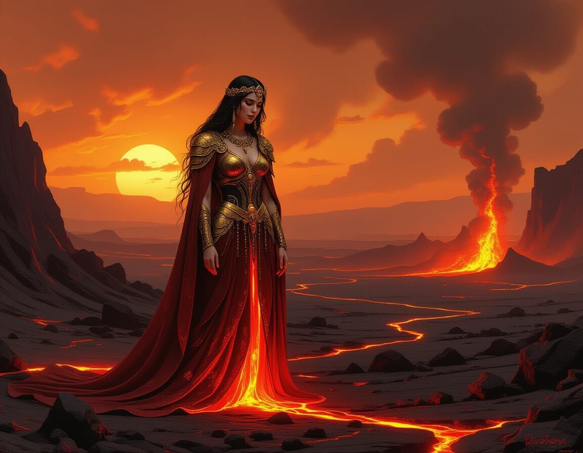 Goddess of Volcanoes   by @Ronni Lyman