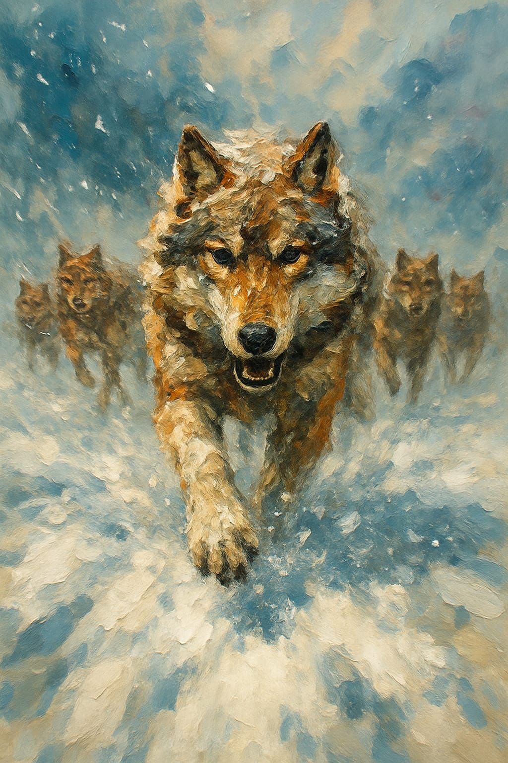 Impasto wolf
