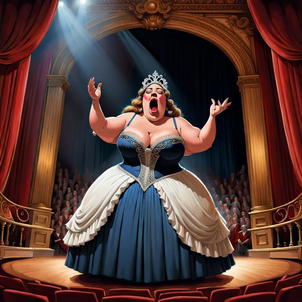 It ain t over till the fat lady sings ai generated artwork