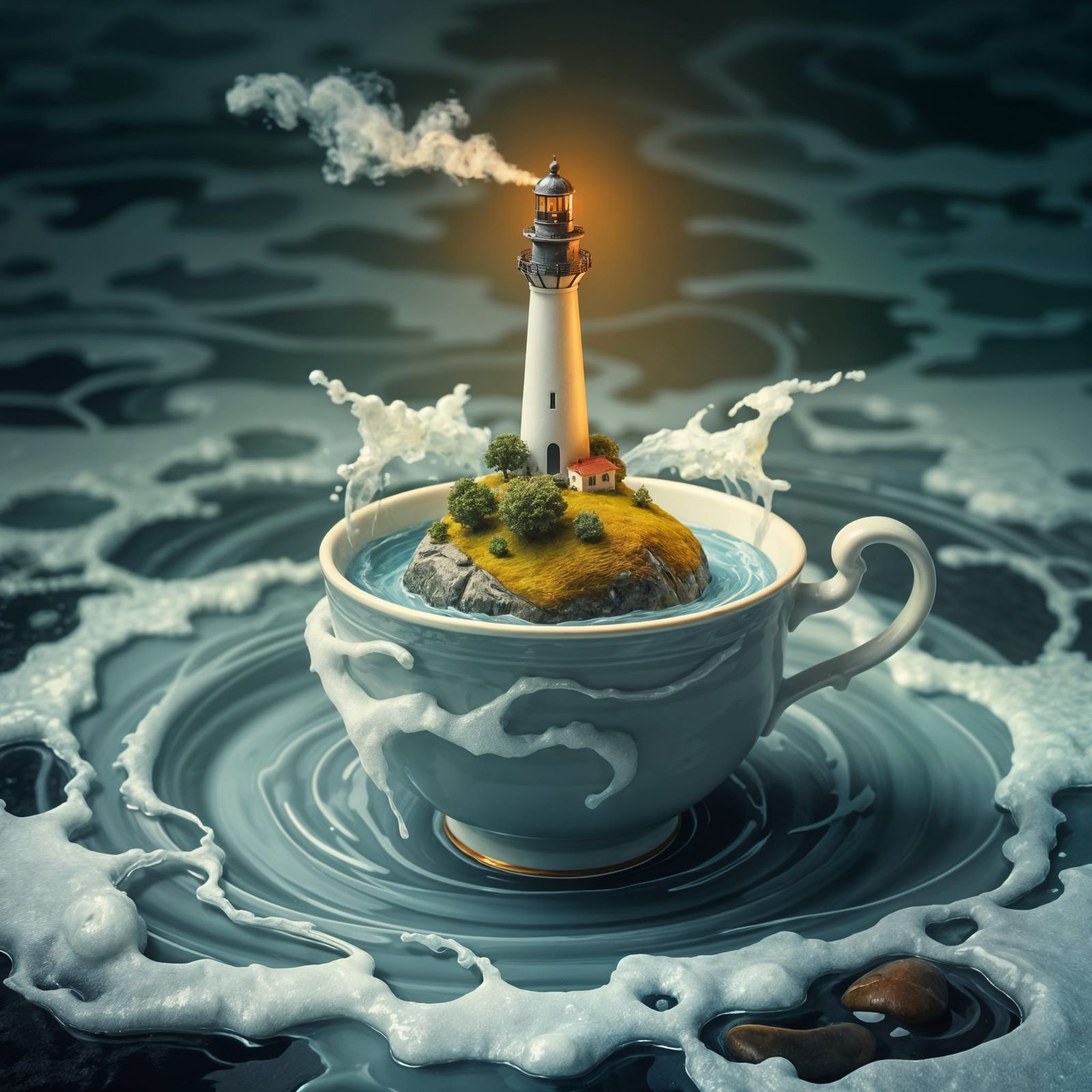 Tempest in a teacup  by @Mike Ritchie