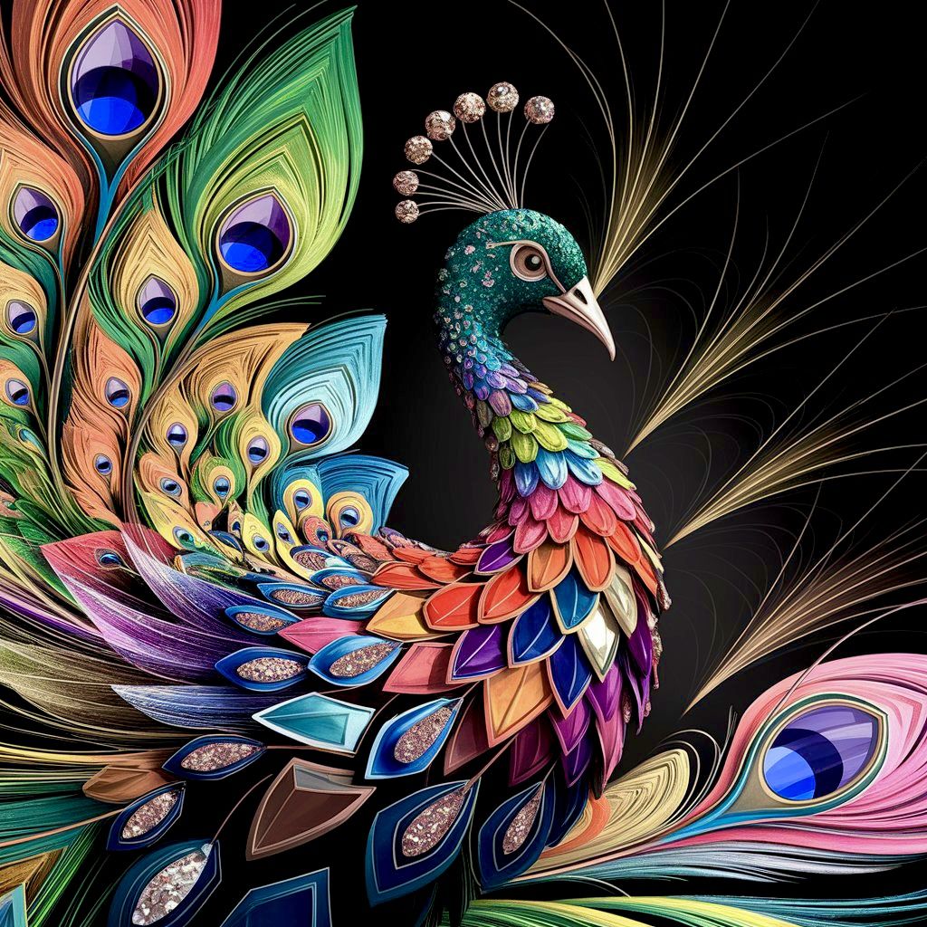 Crayon abstract fractal artwork