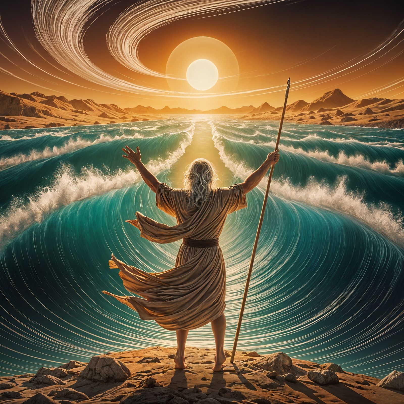 God parts the Red Sea for Moses, because of his faith  by @Morning Dawn